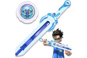 INFINITY NADO Battling Toys, Mini Nado Sword for Beginners, Spinning Top and Sword Launcher Battle Set Toys for Kids Ages 5-7 8-12, Mini Battle Sword Toys for Boys, Blue