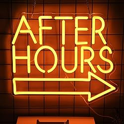 After Hours Neon Sign Bar LED Neon Lights Signs