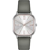 Bisley Women Square Watch Leather Strap Easy to Read