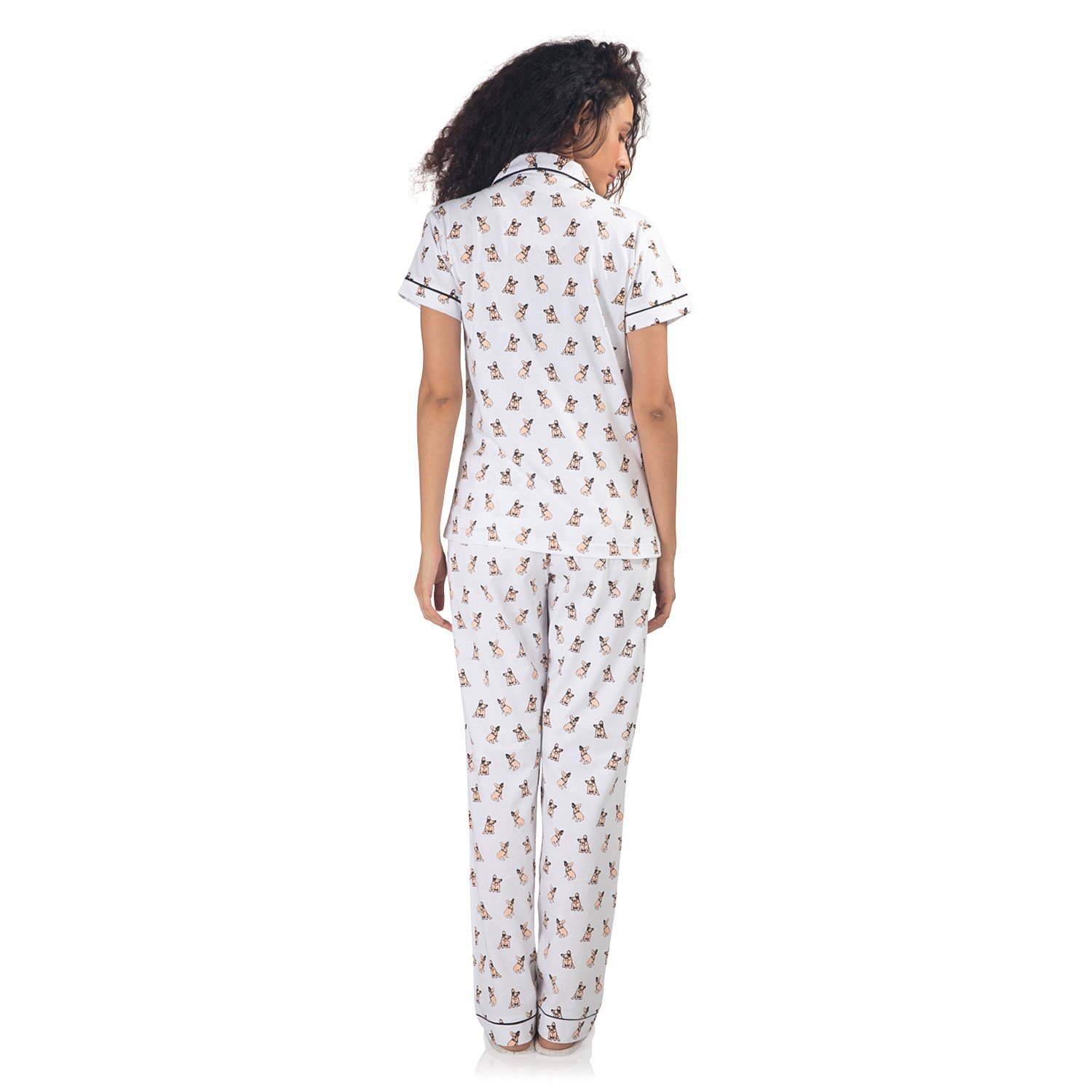 nite flite women's french bulldog pyjama set
