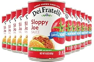 Dei Fratelli Sloppy Joe Sauce (15oz - 12 pack) - Vine-Ripened Tomatoes - No Water, No Corn Syrup, Non GMO, Gluten-Free