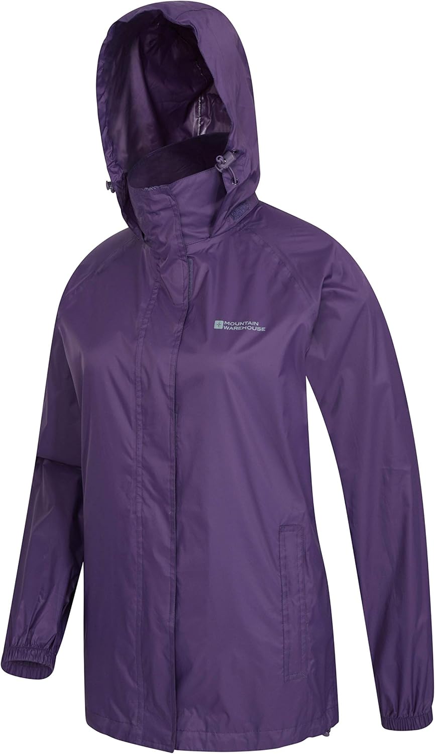 Mountain Warehouse Pakka Womens Waterproof Rain Jacket – Packable: Clothing