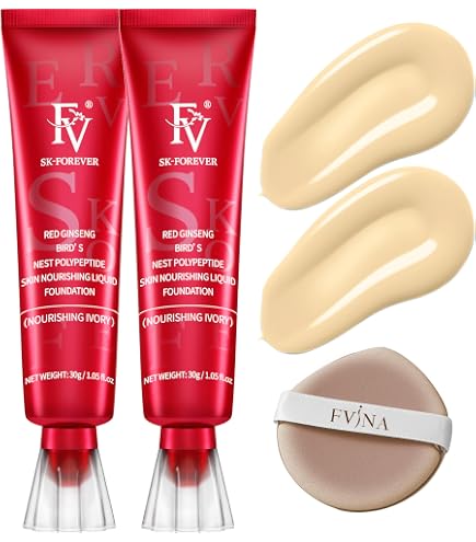 Amazon.com : FV 2 Pack Waterproof Foundation, Lightweight & Medium
