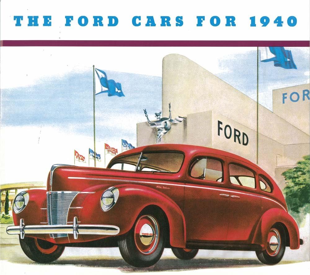 1940 FORD Sales Brochure Literature Book Piece