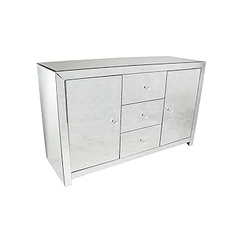 Venetian Mirrored Sideboard Amazon Co Uk Kitchen Home