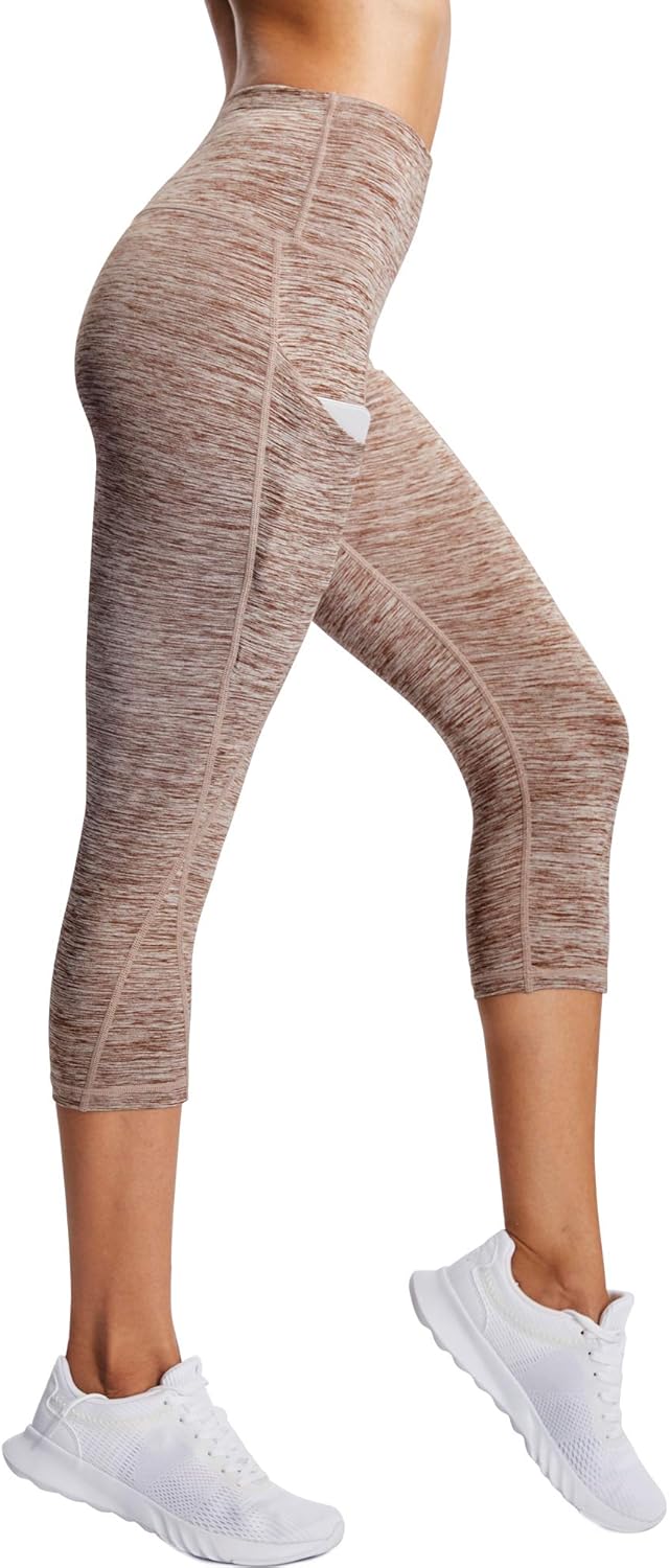 Neleus Women's Yoga Capris Tummy Control High Waist Workout Pants at  Women’s Clothing store