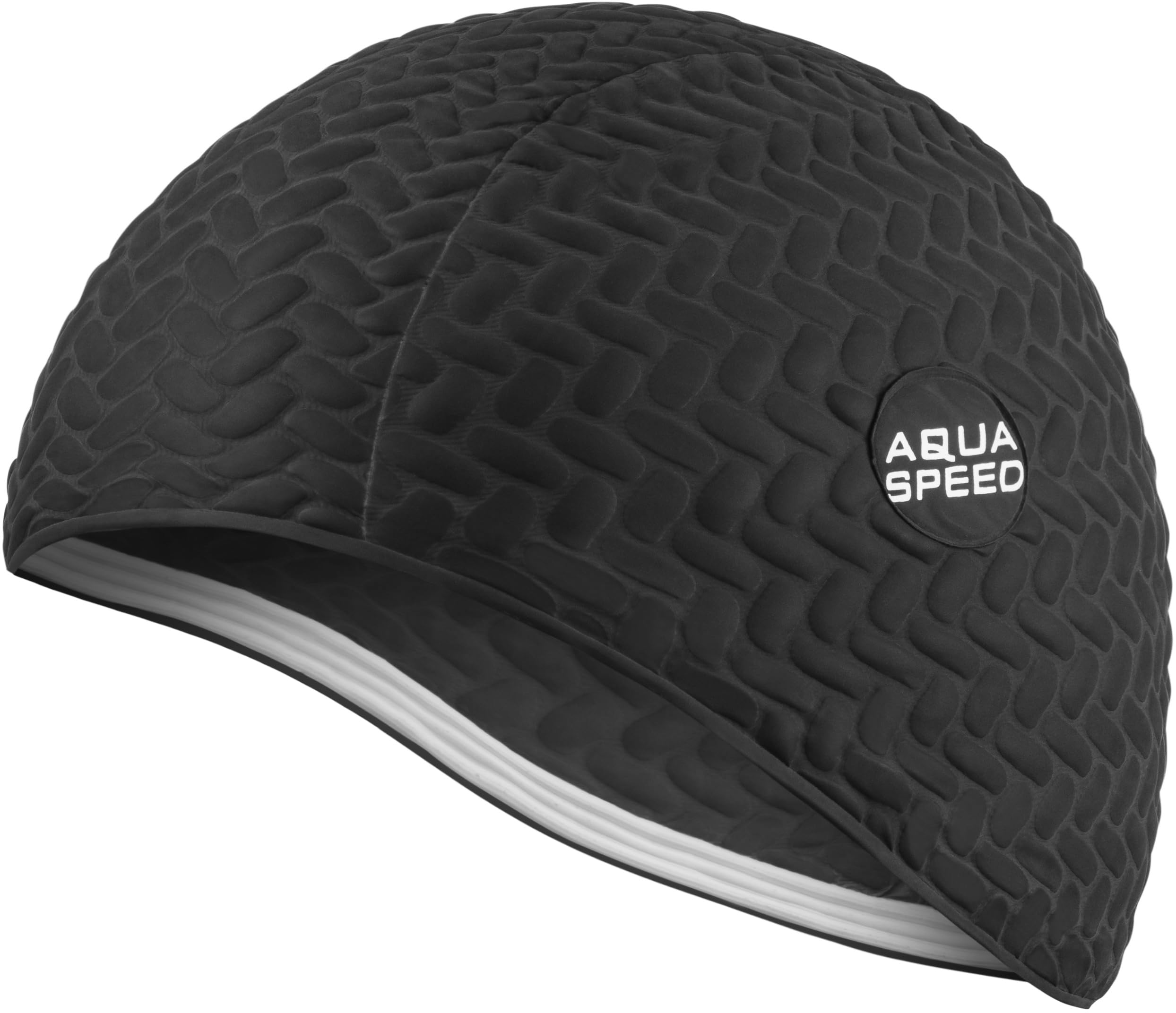 Aqua Speed swim cap | bathing cap | sports | training | swimming | long hair | latex | Bombastic Tic-Tac | Black