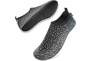 WateLves Womens Barefoot Water Shoes Travel House Slippers for Indoor and Outdoor Aqua Socks for Beach Swim Surf Yoga Dancing Camping Must Haves