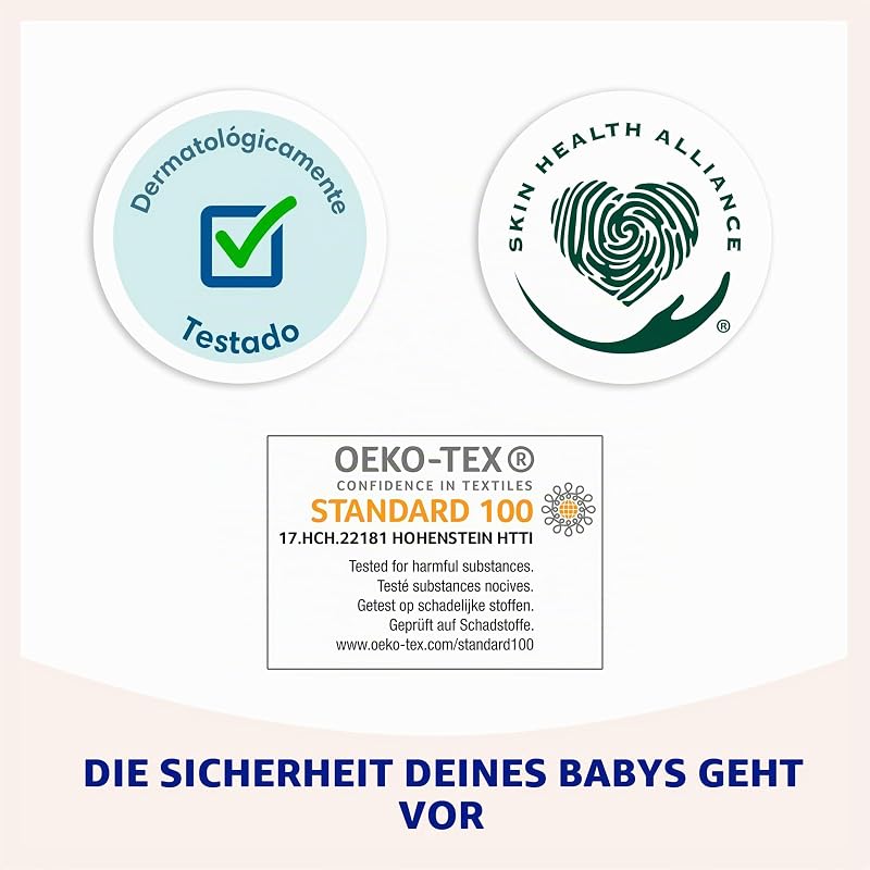 Sensitive Babywindeln, Größe 2 (4-8 kg), 240 Windeln + Geschenk mit 40 Aqua Pure Feuchttüchern, 99% Wasser, bis zu 12 Stunden Auslaufschutz und Hautpflege, Monatspack