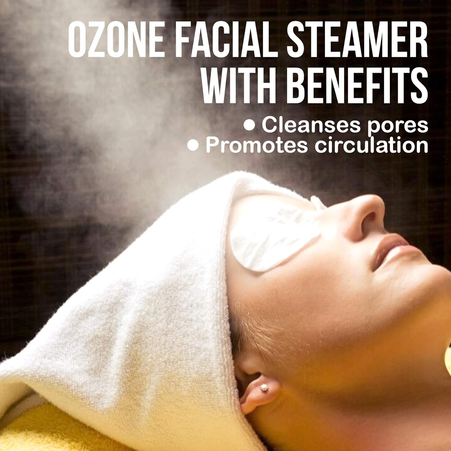 [UPGRADED] Mini Tabletop Facial Steamer, Ozone Facial Steamer for Spa and Salon, Portable Face Steamer for Deep Cleansing Facial, Professional Esthetician Supplies: Beauty