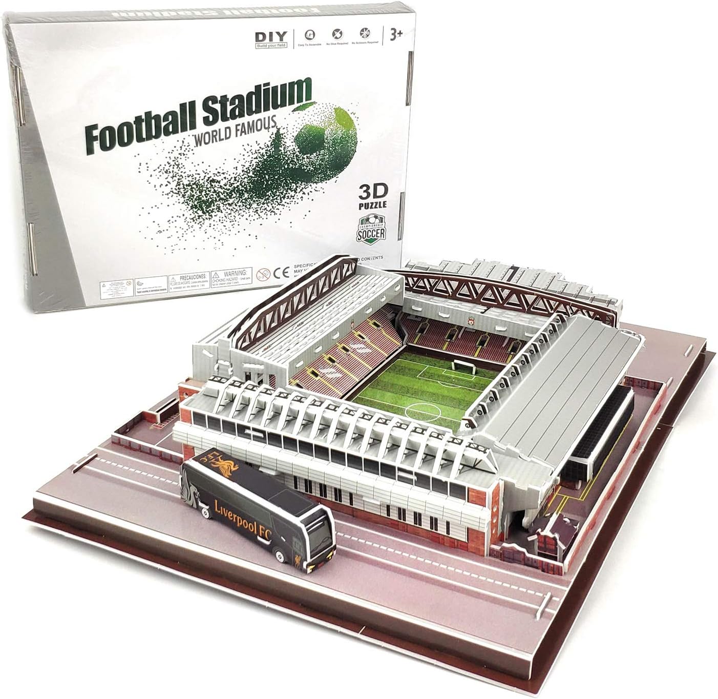 TriPro 3D Jigsaw Puzzle Anfield Stadium DIY Model Set (Liverpool