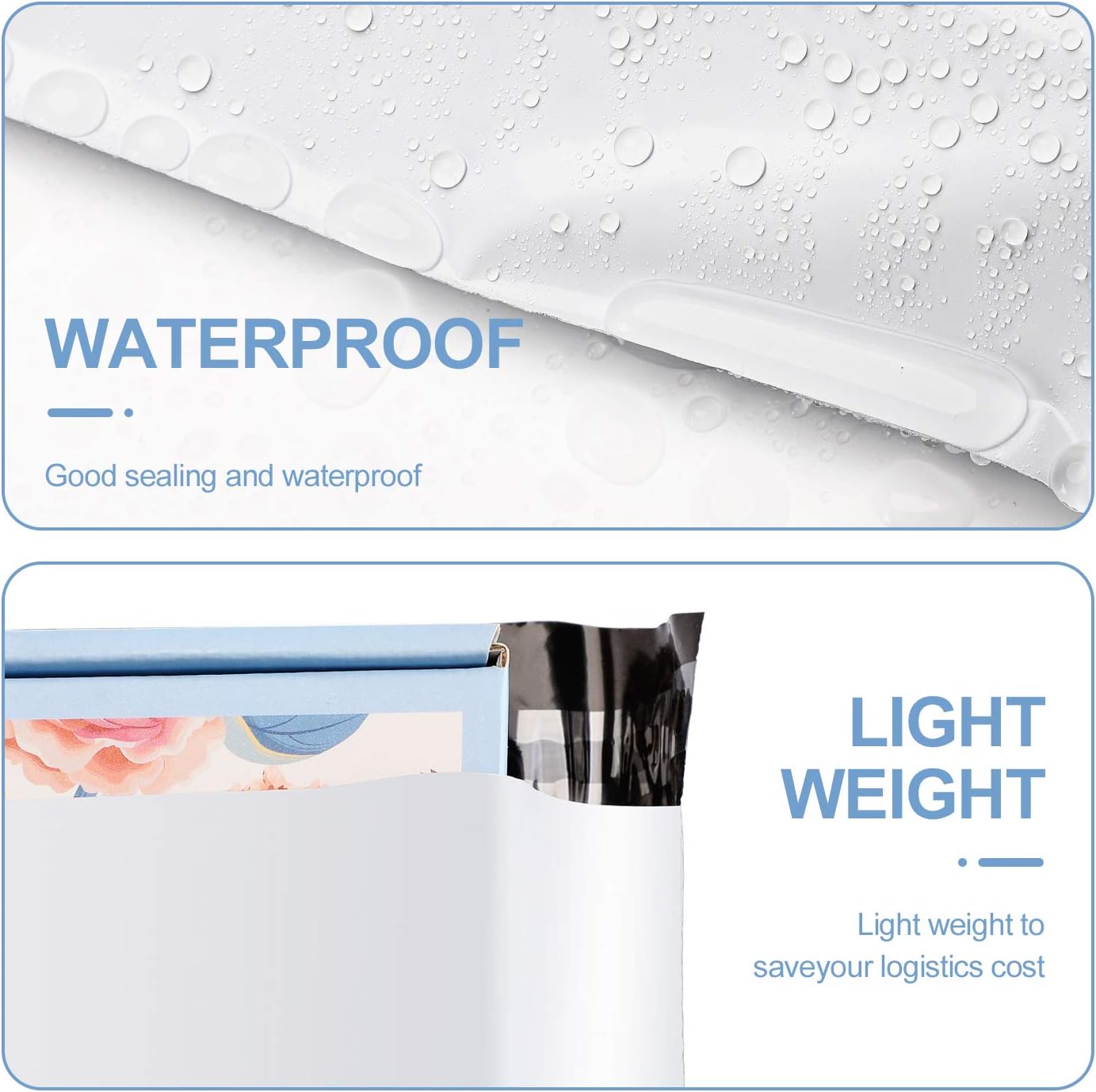 Metronic 100pack 10x13 Inch White Poly Mailers Shipping Mailing Envelopes Bags 2 Mil Thick, Packing : Office Products