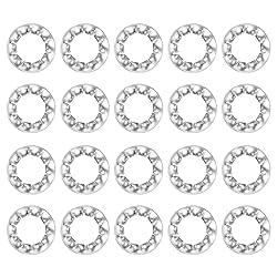 uxcell M8 50Pcs Internal Tooth Washers, 304