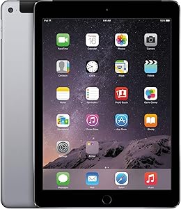 Apple iPad Air 2 64GB, Wi-Fi and Cellular (Unlocked), 9.7inch Space Gray [Refurbished]