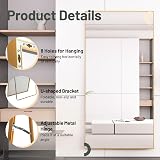 Beauty4U Full Length Mirror 180x80cm Gold Aluminum Frame Free Standing view 4