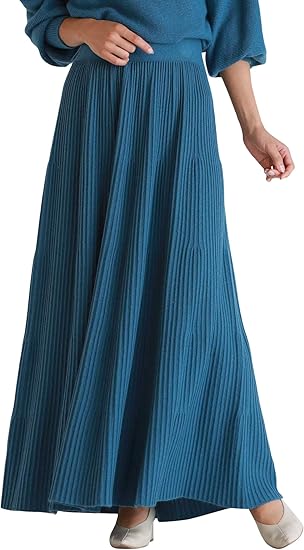 Amazon ロートレアモン Lautreamont 大草直子さんコラボ Own 1st Collection ホールガーメントスカート セットアップ対応 9号 ブルー スカート 通販