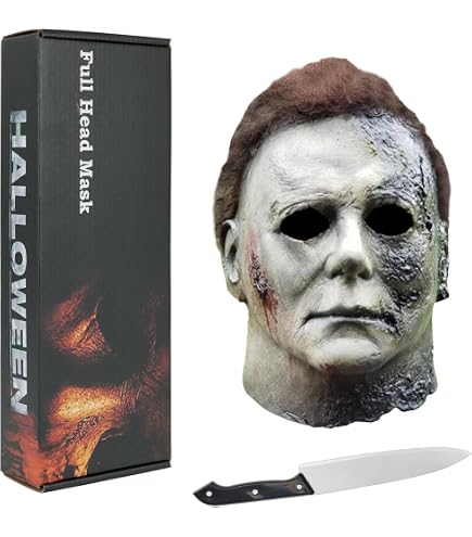 Halloween II マイケル・マイヤーズ マスク＆ナイフセット Halloween II 2009 Laurie Strode Michael Myers Dream Adult Costume