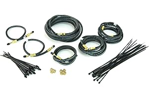 STURDY BUILT Tandem Axle Trailer Brake Line Kit 18ft With Flexible Hydraulic Rubber Hoses Disc Or Drum Brakes