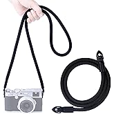 VKO Camera Strap,Climbing Rope Camera Strap for DSLR SLR Mirrorless Camera Neck Shoulder Strap 120cm Black