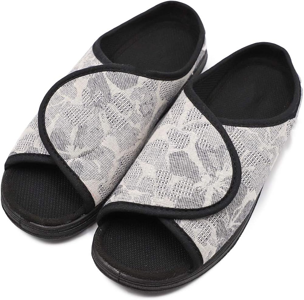 extra wide womens slippers for swollen feet uk