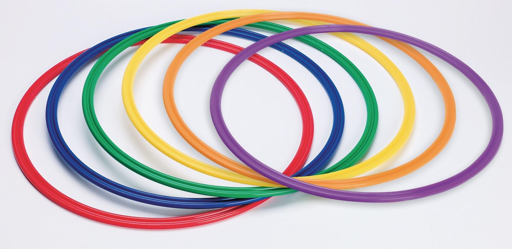 Photo 1 of 36" Flat Agility Rings/Hoop. Virtually Unbreakable Rings for Hula Hooping or Agility Drills. Super Durable One-Piece Injection Molded Polypropylene. Set of 6 Assorted Colors.