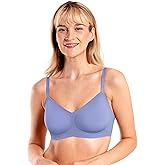 Floatley to The T-Shirt Wireless Push Up Lift Bra for Women, Soft Silky Everyday Comfort Bra with Removable Pads