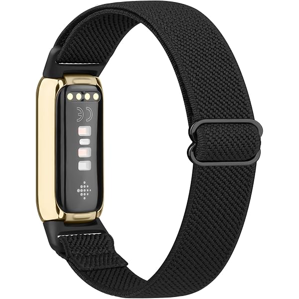Wongeto Bracelet compatible avec Fitbit Luxe, bracelet de rechange réglable en acier inoxydable en maille magnétique pour Fitbit Luxe Fitness et Wellness Tracker pour homme et femme