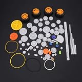 Yosoo Health Gear 78pcs Plastic Gears Pulleys Worm Shaft Kit for DIY Model view 2
