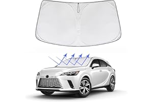 MEJELAKI Front Windshield Sun Shade for Lexus RX 2023 2024 Custom Fit Update Foldable Window Sunshade Auto Heat Shield Protector Block UV Rays Keep Your Car Cooler