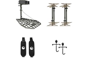 XOP-XTREME OUTDOOR PRODUCTS XOP Air Raid Evolution - Cast Aluminum Hang On Tree Stand for Hunting - Deluxe Deer Stand, Platform Dimensions - 21.5" X 31" (AIR RAID Mobile Hunting System)