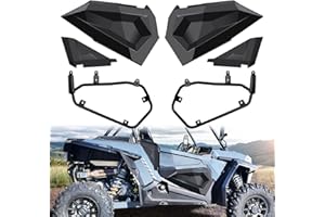 CPOWACE RZR XP 1000 Lower Doors, UTV Half Lower Doors Inserts Panels with Built-in Metal Frame Compatible with Polaris RZR XP