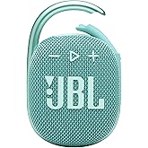 JBL Clip 4, Teal - Portable Bluetooth 5.1 Speaker - Up to 10 Hours of Play - Waterproof & Dust Resistant - Includes Noise & Echo-Canceling Speakerphone