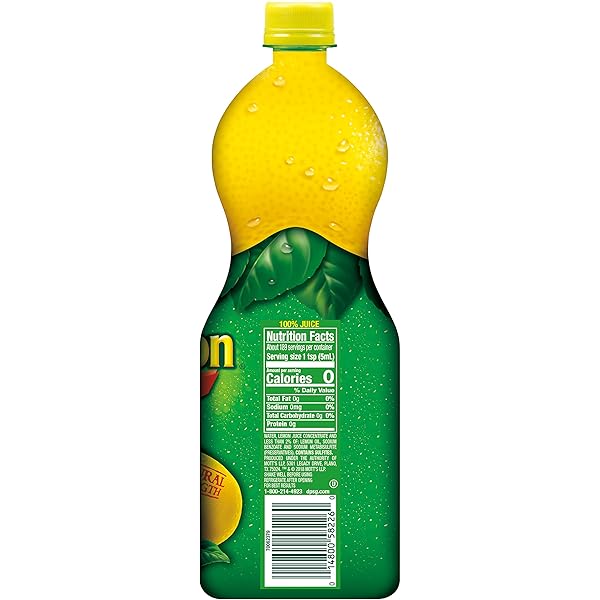 REALEMON, 100% LEMON JUICE, 32 FL OZ BOTTLE