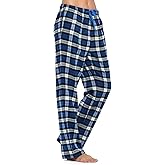 Ashford & Brooks Women's Super Soft Flannel Plaid Pajama Sleep Pants