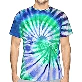 Pagaduan Men's Short Sleeve Tie Dye Shirt