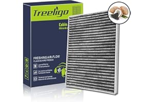 Treeligo CF11663 Cabin Air Filter, Replacement for Traverse 2009-2017, Acadia 2007-2016, Enclave 2008-2017, Outlook 2007-2010, Acadia Limited 2017-2017, w/Upgraded Coconut Shell Activated Charcoal