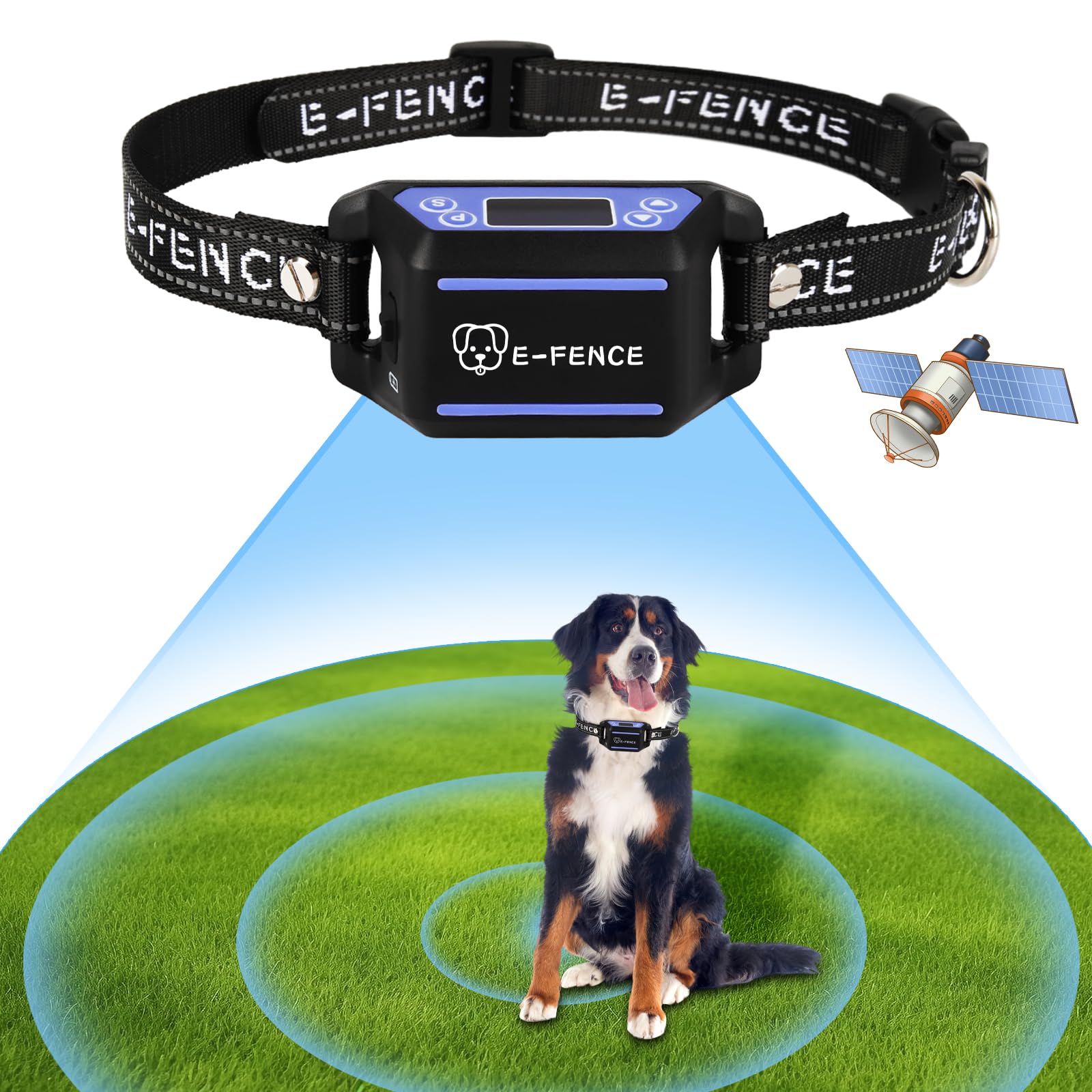 Photo 1 of E-FENCE GPS Wireless Dog Collar Fence System,Electric Fence for Dogs,Adjustable Warning Strength,Pet Containment System, Outdoor Use Only