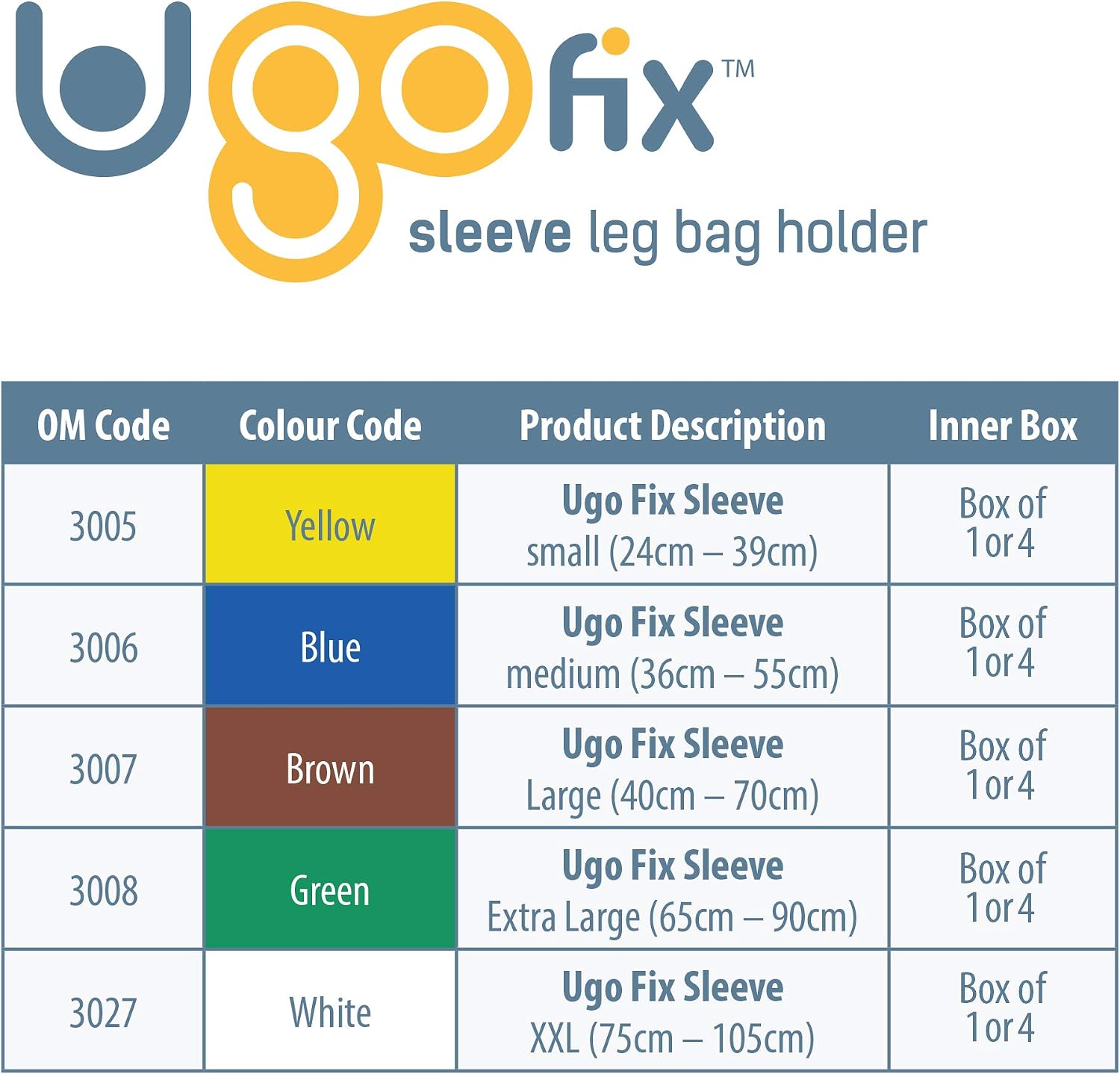 Ugo Fix Sleeve (x4), Catheter Leg Bag Holder/Catheter Bag Cover, Strong and Durable Fibre Blends with External Seams - Image 3