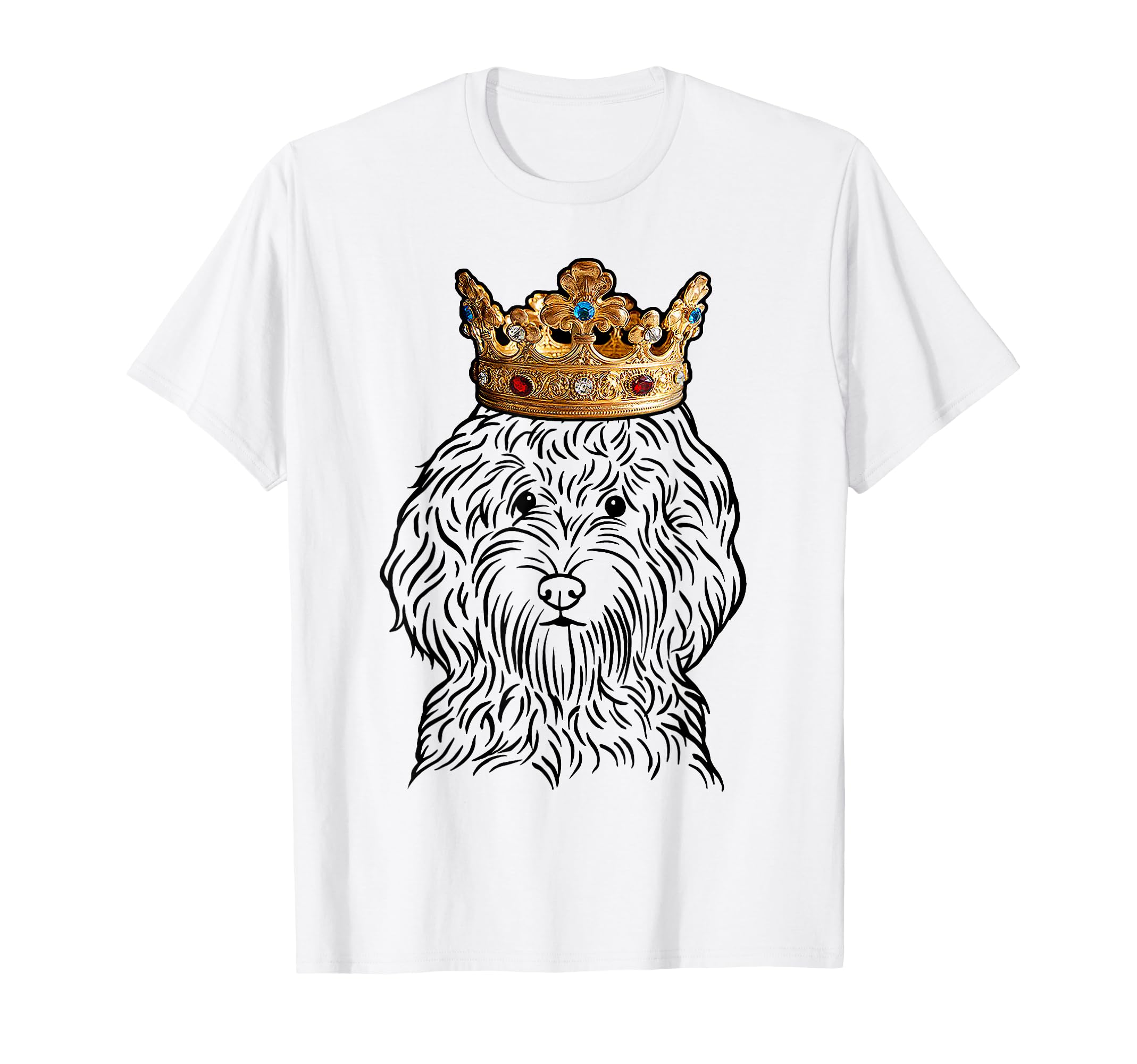 Cockapoo Dog Wearing Crown T-Shirt