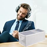 UENTIP CD Storage Boxes With Lids Pack of 2 White 13.2 x 5.9 x 5.3 view 6