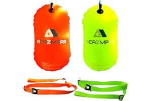 ACAZMPAR Swim Buoy for Open Water, Swim Bubble for Safe Swim Training, Swimming Triathletes, Kayakers and Snorkelers, Highly Visible Buoy Float