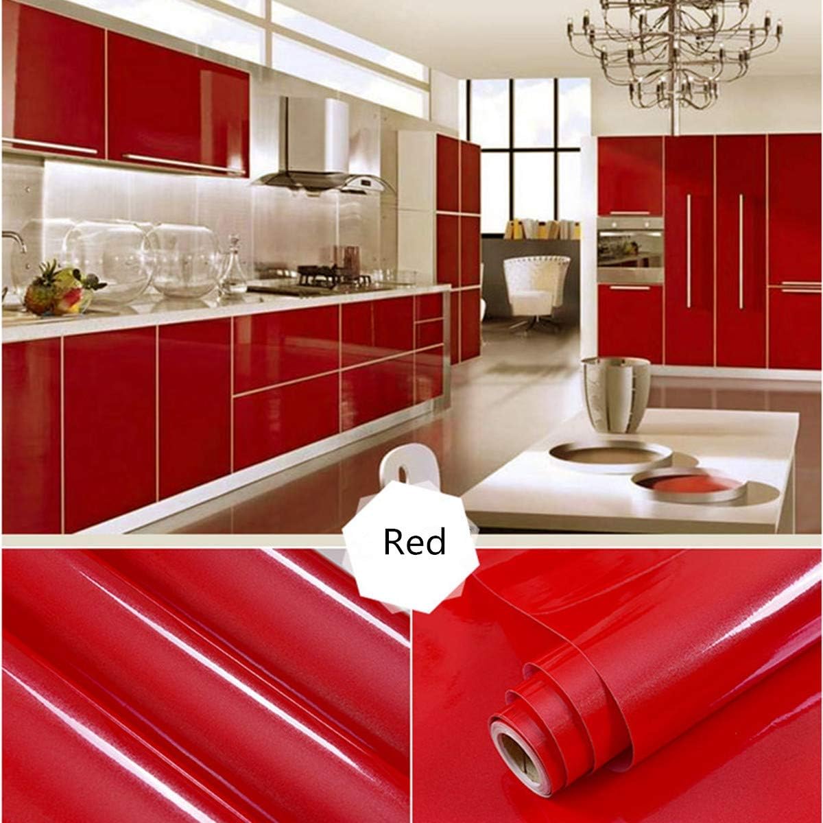 Blanc Papier Adhesif Pour Meuble Cuisine Porte Mur Stickers Meuble 40cmx600cm Vinyle Autocollants Meuble Peintures Outils Et Traitement Des Murs Bricolage