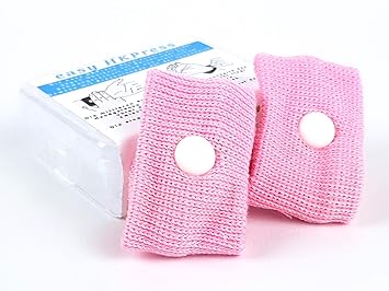 Akupressurband gegen Schwangerschaftsübelkeit, Erbrechen und Schwindel in der Schwangerschaft. (2er Set in praktischer Box, r