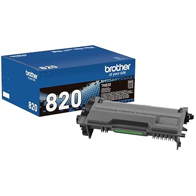 Brother Genuine Toner Cartridge, TN820, Replacement Black Toner, Page Yield Up to 3,000 Pages, Amazon Dash Replenishment Cartridge