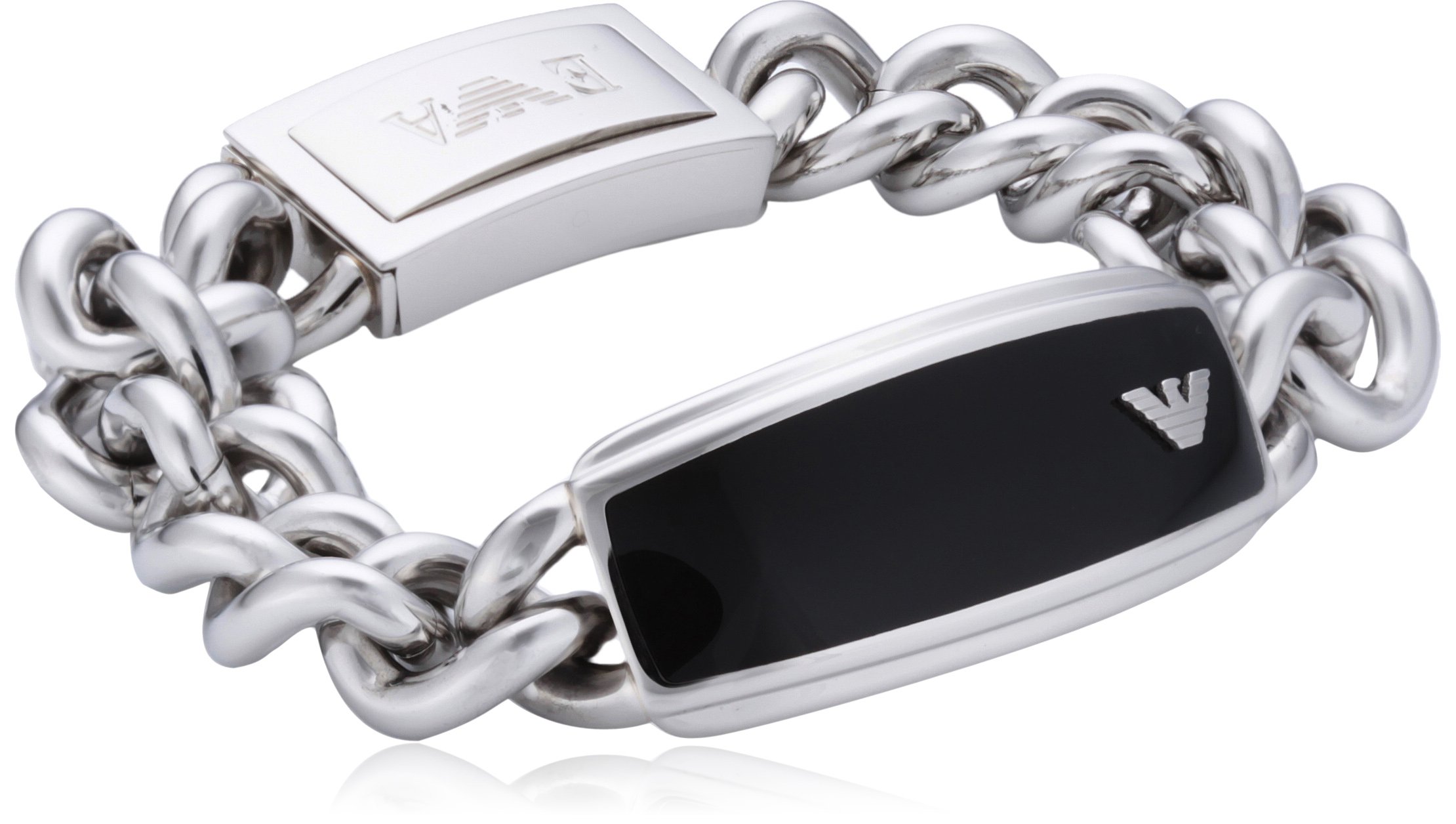 armani silver bracelet