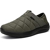 KUBUA Slippers for Men and Womens Indoor House Shoes Plush Slip on Outdoor Garden Loafers