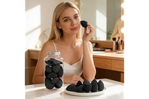 Makeup Sponge 14Pcs Set, Triangular Puffs, Finger Puffs, Teardrop SHaped and Blender Sponges, Soft Make Up Sponges for Powder
