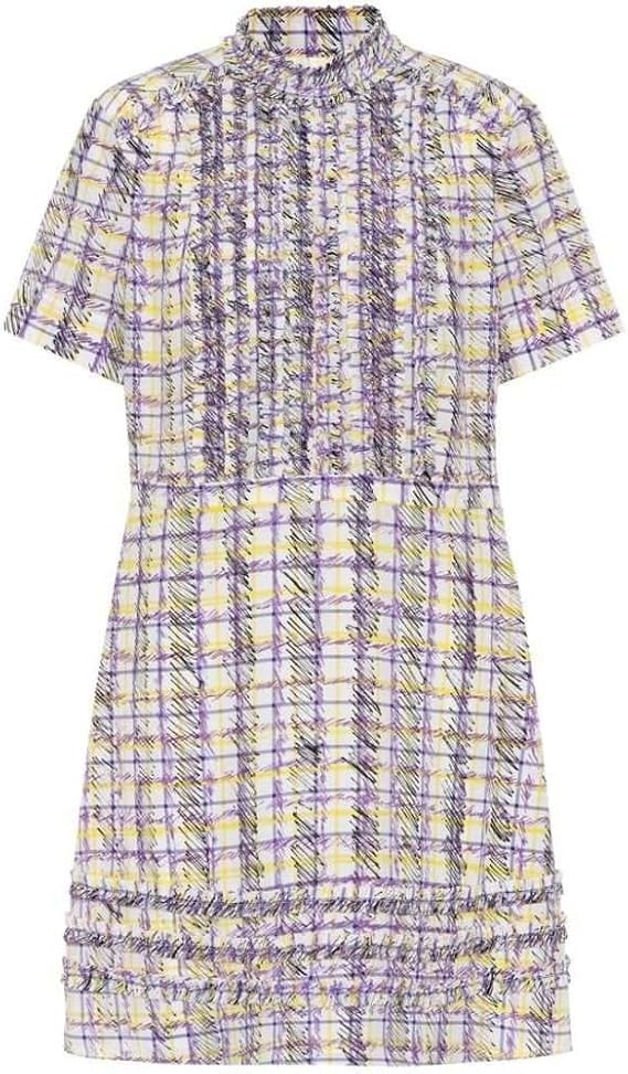 Amazon Co Jp バーバリー Burberry レディース ワンピース ドレス ワンピース Scribble Check Silk Minidress 並行輸入品 服 ファッション小物