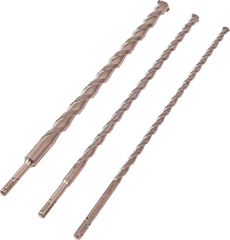Amtech E0695 3 Piece 450mm 18" SDS Drill Bit Set Masonry Concrete