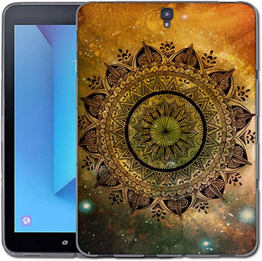 Galaxy Tab S3 9.7 Case, KHKJ Pattern Design [Clear Bumper] [Anti-Scratch] Soft TPU Tablet PC Skin Back Cover For Samsung Galaxy Tab S3 9.7 inch (Style:05)